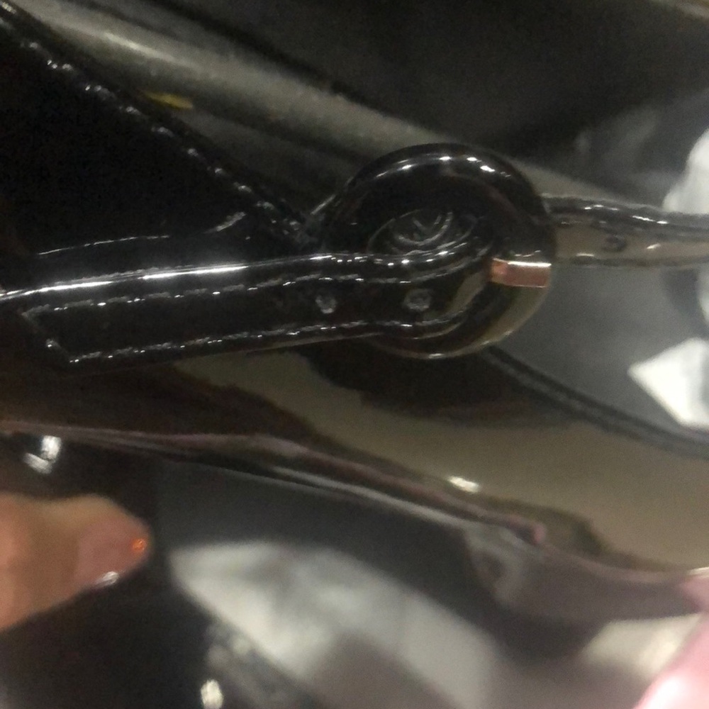 MARY Jane chunky heels faux leather patent platform heels. - Picture 4 of 8